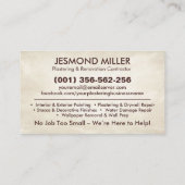 塗工絵を描及び業務用カード 名刺 (裏面)