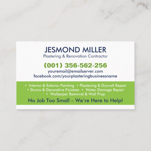 塗工絵を描及び業務 名刺 (裏面)