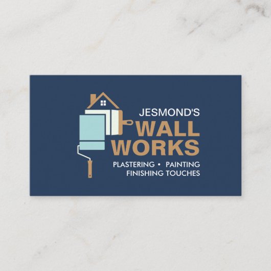 塗工絵を描及び業務 名刺 (正面)