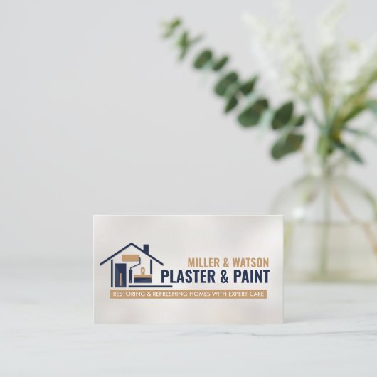 塗工絵を描及び業務 名刺 (スタンド正面)