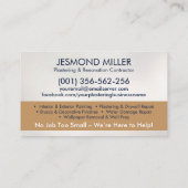 塗工絵を描及び業務 名刺 (裏面)