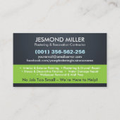 塗工絵を描及び業務 名刺 (裏面)