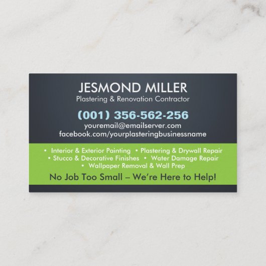 塗工絵を描及び業務 名刺 (裏面)