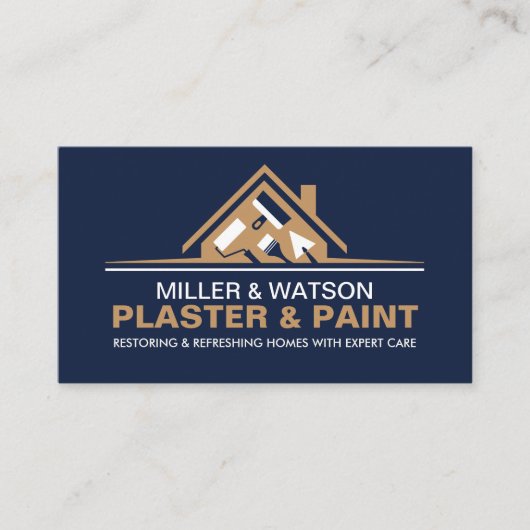 塗工絵を描及び業務 名刺 (正面)