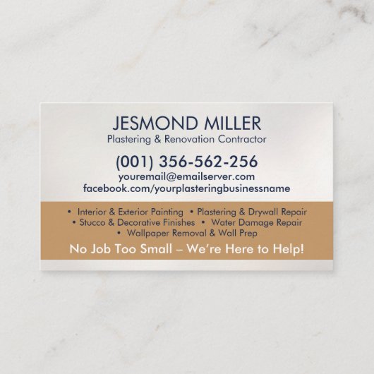 塗工絵を描及び業務 名刺 (裏面)