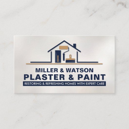 塗工絵を描及び業務 名刺 (正面)