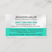 塗工絵を描及び業務 名刺 (裏面)