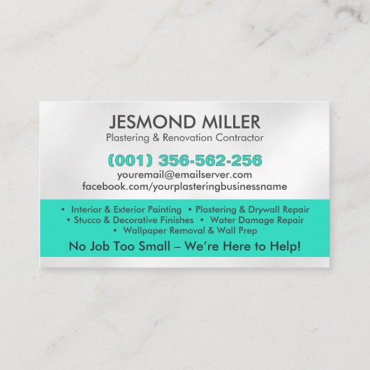 塗工絵を描及び業務 名刺 (裏面)