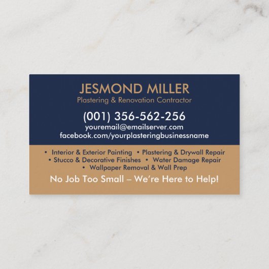 塗工絵を描及び業務 名刺 (裏面)