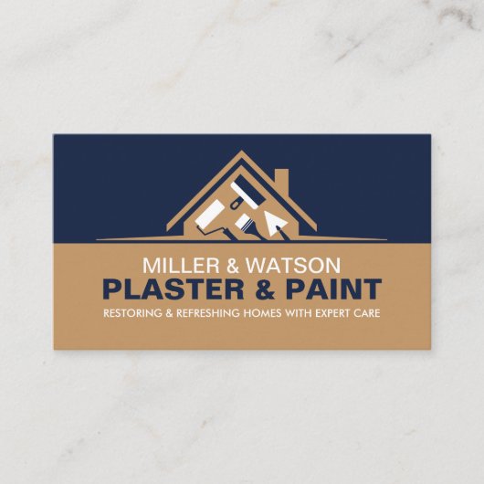 塗工絵を描及び業務 名刺 (正面)