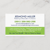 塗工絵を描及び業務 名刺 (裏面)