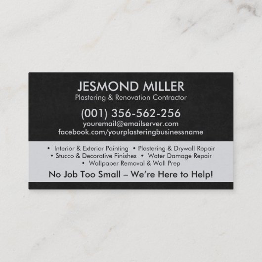 塗工絵を描及び業務 名刺 (裏面)