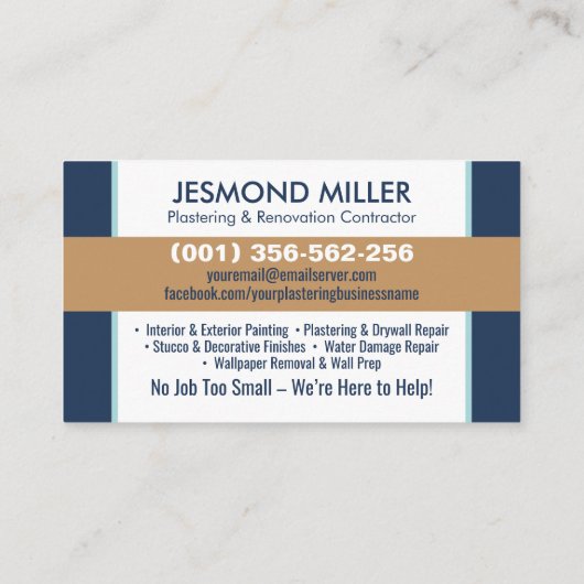 塗工絵を描及び業務 名刺 (裏面)