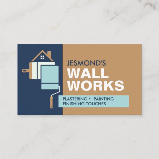 塗工絵を描及び業務 名刺 (正面)