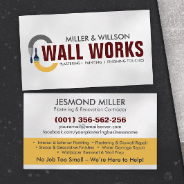 塗工絵を描及び業務 名刺