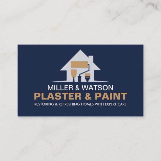 塗工絵を描及び業務 名刺 (正面)