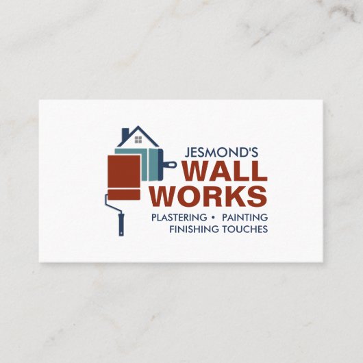 塗工絵を描及び業務 名刺 (正面)