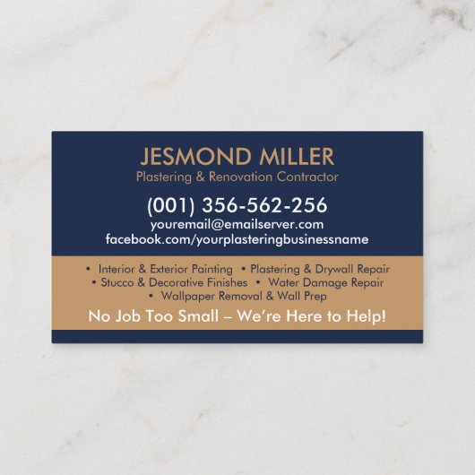 塗工絵を描及び業務 名刺 (裏面)