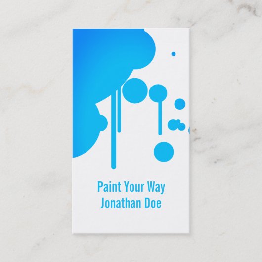 塗装業名刺 名刺 (正面)