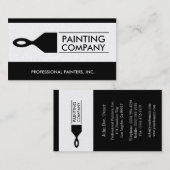 塗装業絵画者ブラ絵を描シプラチナ 名刺 (正面/裏面)