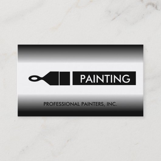 塗装業絵画者用ブラ絵を描シ 名刺 (正面)