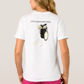 塗装業者のペンキは白い絵筆をはね飛ばします Tシャツ (裏面)