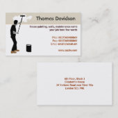 塗装業者の名刺 名刺 (正面/裏面)