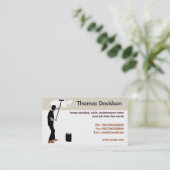 塗装業者の名刺 名刺 (スタンド正面)