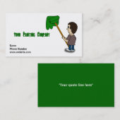 塗装業者または絵画サービス 名刺 (正面/裏面)