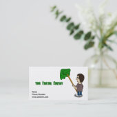 塗装業者または絵画サービス 名刺 (スタンド正面)