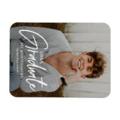 塗装 文字 編集可能 カラー 卒業 記念磁石 マグネット (横)