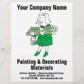 塗装＆装飾資材 デザインフライヤー チラシ (正面)