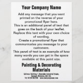 塗装＆装飾資材 デザインフライヤー チラシ (裏面)