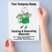 塗装＆装飾資材 デザインフライヤー チラシ (手)