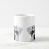 塩およびコショウのシュナウツァー、灰色、miartによるオリジナル コーヒーマグカップ (中央)