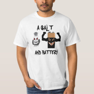 塩および電池 Tシャツ