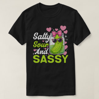塩っぱ酸っぱさっぱりとしたピクルス 楽しいTシャツ かわいい Tシャツ