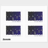 塩で軽い 長方形シール (シート)