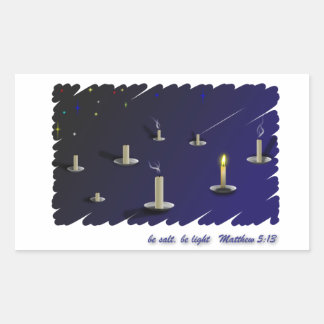 塩で軽い 長方形シール