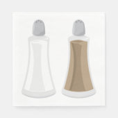 塩とコショウのシェイカー スタンダードランチョンナプキン (正面)