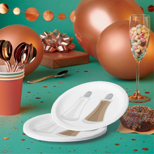 塩とコショウのシェイカー ペーパープレート