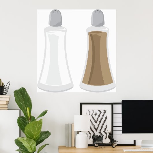 塩とコショウのシェイカー ポスター (ホームオフィス)