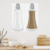 塩とコショウのシェイカー ポスター (キッチン)