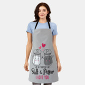 塩とコショウの愛 エプロン (着用した状態)