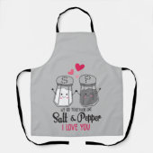 塩とコショウの愛 エプロン (正面)