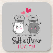 塩とコショウの愛 コースター (正面)