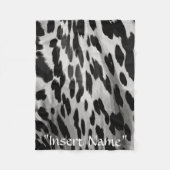 塩とコショウの皮 フリースブランケット (正面)