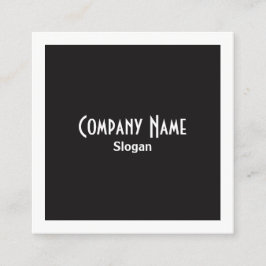 塩とコショウ縁どと正方形 スクエア名刺