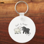 塩とコショウ羊の塩シェーカー キーホルダー (正面)