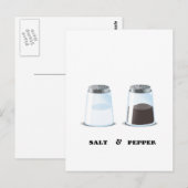塩とコショウ ポストカード (正面/裏面)